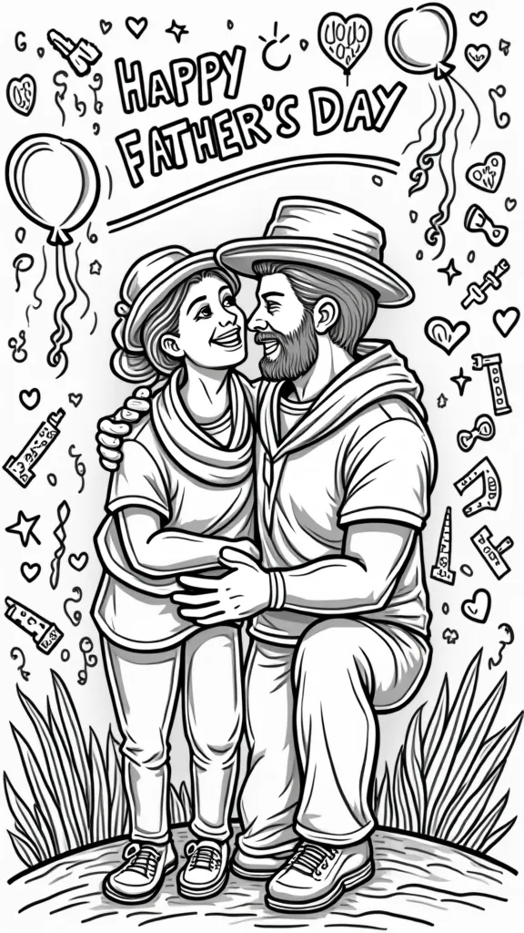 happy father’s day printable coloring pages